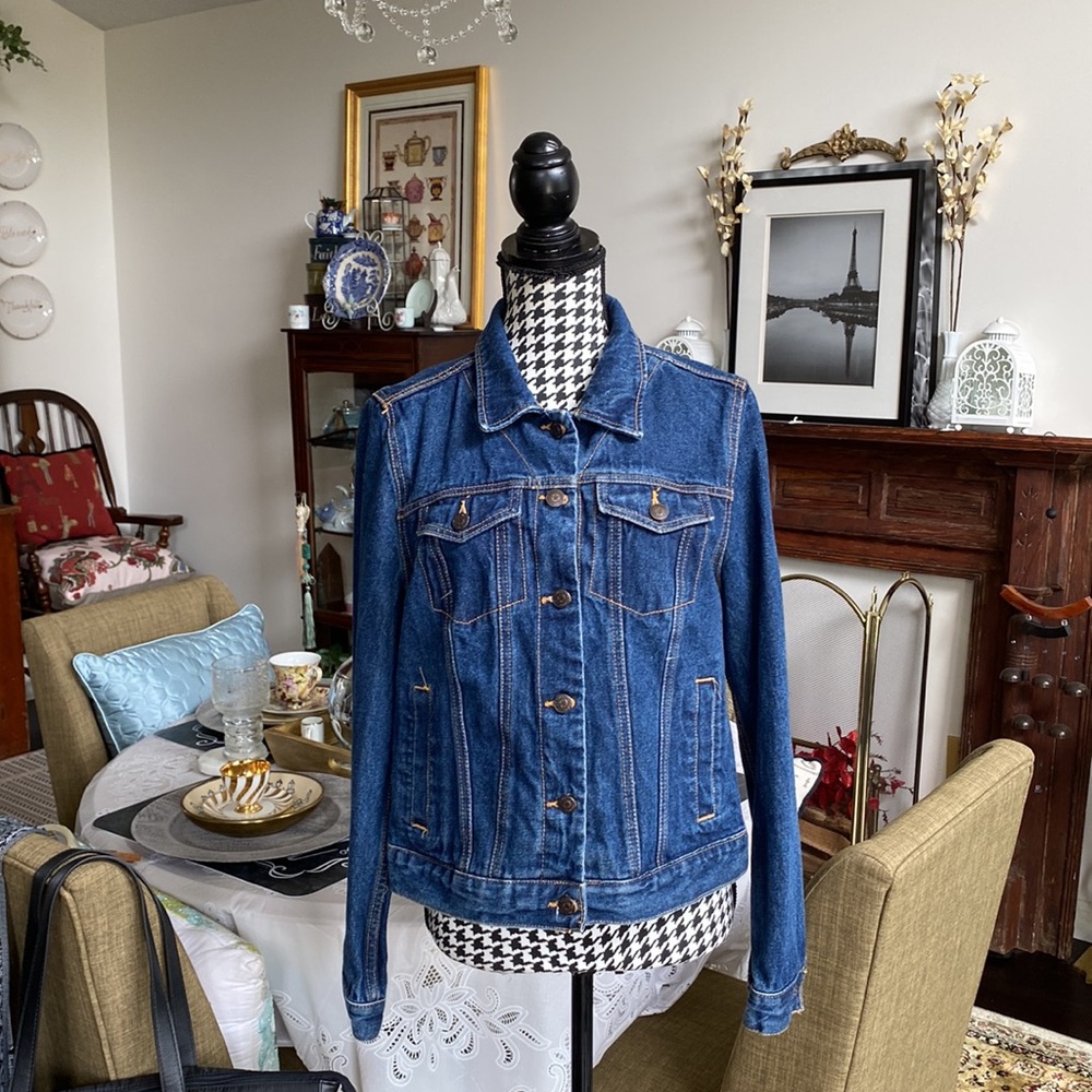 C.E. SCHMIDT Work Wear Denim Jacket Size L